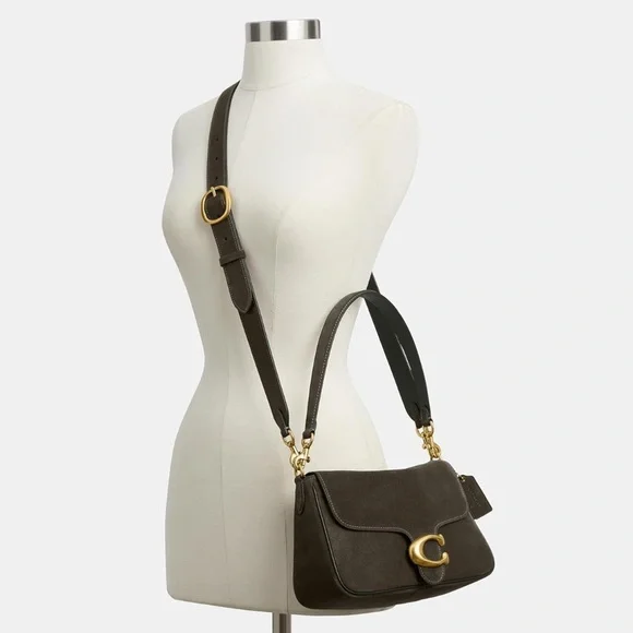 Coach Soft Tabby in Olive Suede - Picture 10 of 12